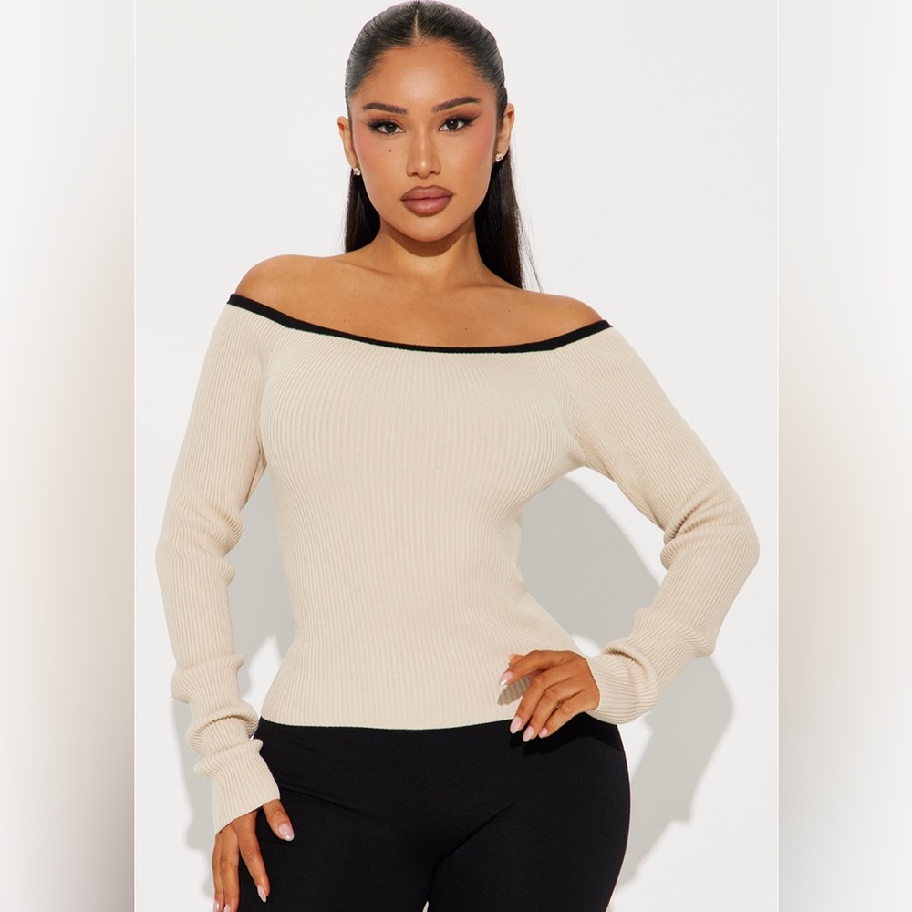 Parisian Chic Off Shoulder Sweater